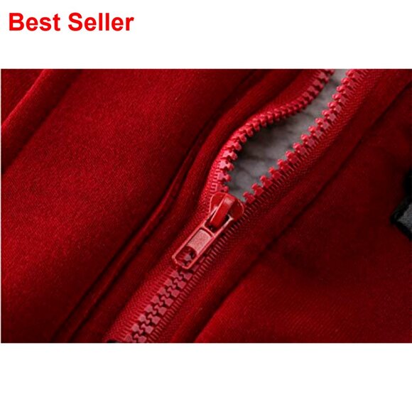 Womens Fleece Hooded Winter Jacket with Horn Buttons, Medium Weight, Warm - Picture 5 of 6